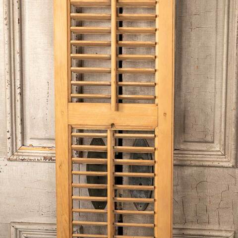 #49283 Antique Louvered Exterior Wood Shutter image 7