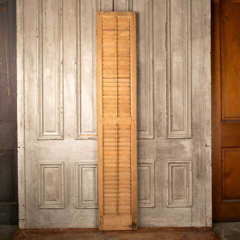 #49284 Antique Louvered Exterior Wood Shutter image 6
