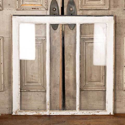 #49290 Antique Divided 3 Lite Wood Window Sash image 4