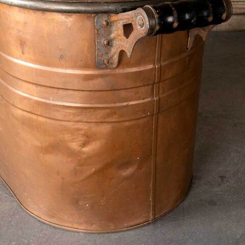 #49321 Antique Copper Boiler with Lid and Handles image 6