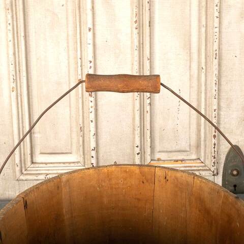 #49331 Antique Walter Candy Wood Bucket Pail image 2