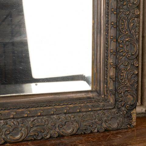 #49355 Antique Beveled Glass Mirror in Ornate Frame image 7