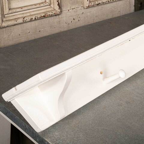 #49451 Long Painted Wood Wall Shelf with Pegs image 3