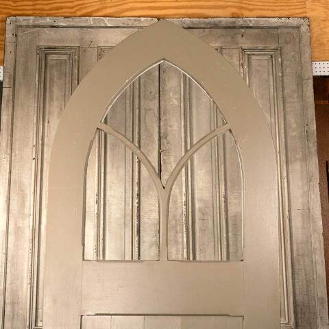 #49522 35x92 Pointed Arch Wood Entry Door image 2