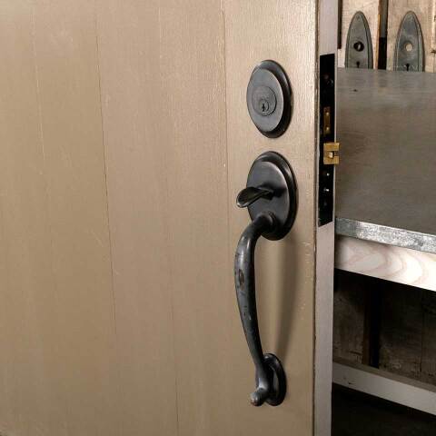 #49522 35x92 Pointed Arch Wood Entry Door image 4