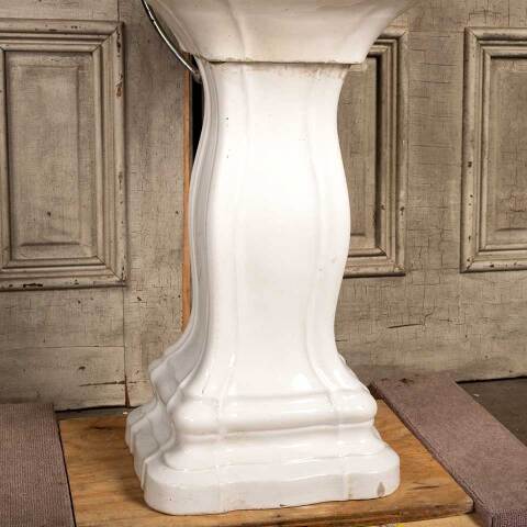 #49525 Antique Porcelain Bathroom Pedestal Sink image 6