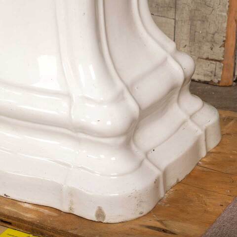 #49525 Antique Porcelain Bathroom Pedestal Sink image 7