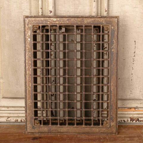 #49567 9x12 Antique Heat Grate Floor Vent Cover image 2