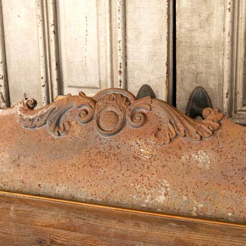 #49624 Salvaged Antique Cast Iron Pediment image 5