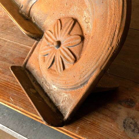 #49624 Salvaged Antique Cast Iron Pediment image 7