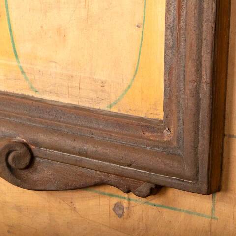 #49626 Salvaged Antique Sign Frame Foundry Mold image 4