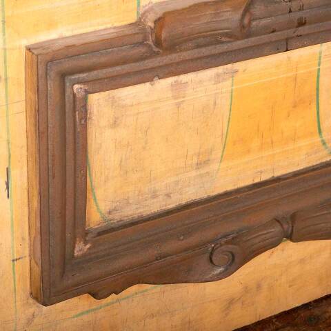 #49626 Salvaged Antique Sign Frame Foundry Mold image 6