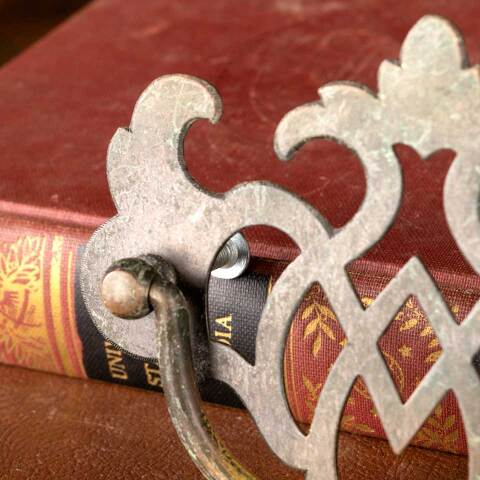 #49686 Vintage Brass Furniture Drawer Bail Pull image 4