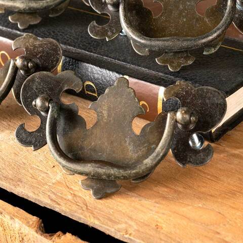 #49703 Vintage Chippendale Furniture Bail Pulls image 3