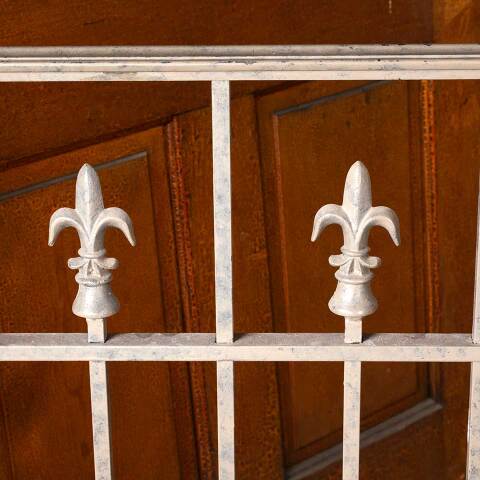 #49768 Salvaged Cast Aluminum Railing Section image 3