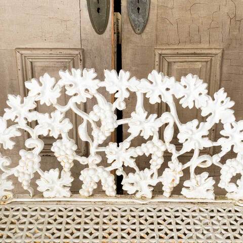 #49786 Antique Painted Cast Iron Garden Bench image 3