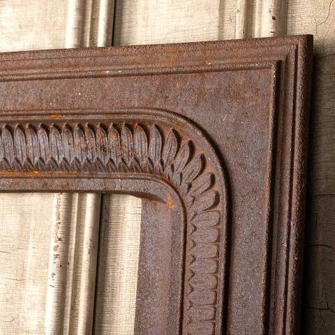#49803 33x32 Antique Cast Iron Fireplace Surround image 5