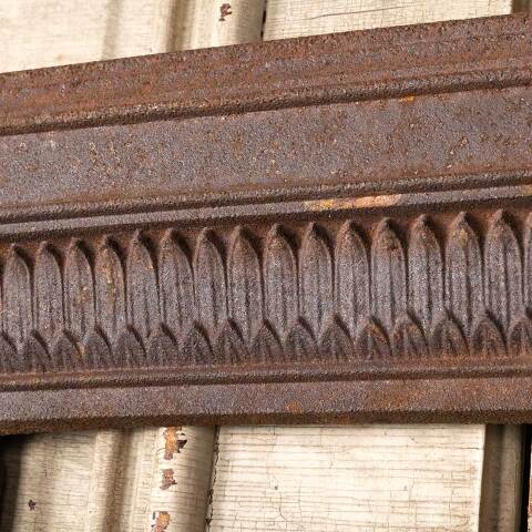 #49803 33x32 Antique Cast Iron Fireplace Surround image 4