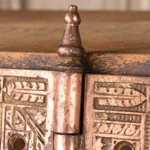 #49826 4 x 4 Antique Ornate Door Hinge Hardware image 5