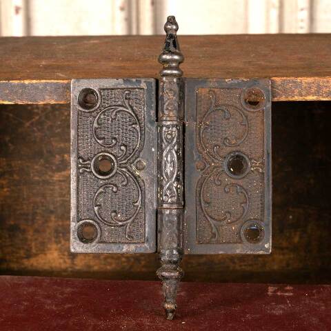 #49895 3 1/2" x 4" Antique Cast Iron Door Hinge image 2