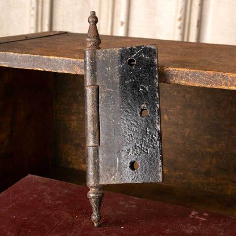 #49899 4" Antique Ornate Cast Iron Door Hinge image 4