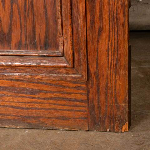 #49907 36x83 Antique Interior 2 Panel Oak Door image 8