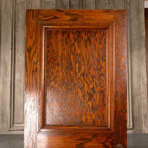 #49907 36x83 Antique Interior 2 Panel Oak Door image 2