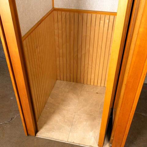 #49909 Antique Public TELEPHONE Booth w/Phone image 6