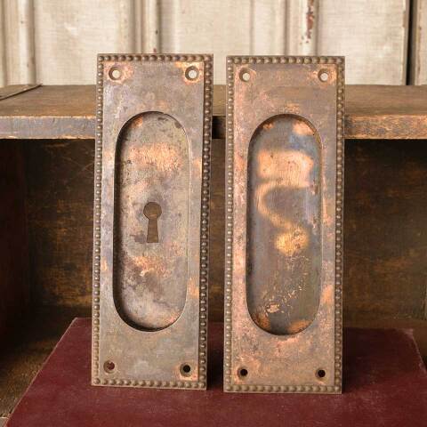 #49912 Antique Yale & Towne Pocket Door Pulls image 2