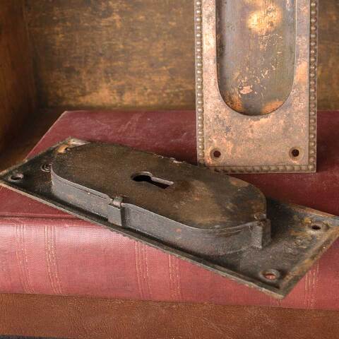 #49912 Antique Yale & Towne Pocket Door Pulls image 6