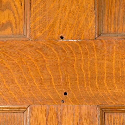 #49952 42x83 Antique Oak 6 Panel Entry Door image 4