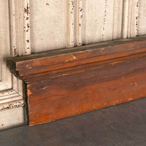 #49960 Salvaged Antique Wood Door Header Trim image 3