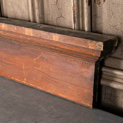 #49960 Salvaged Antique Wood Door Header Trim image 4