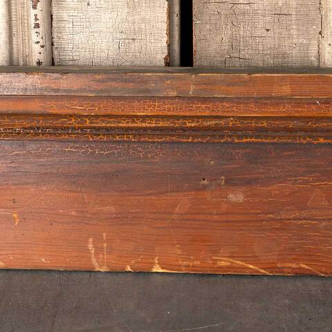 #49960 Salvaged Antique Wood Door Header Trim image 5