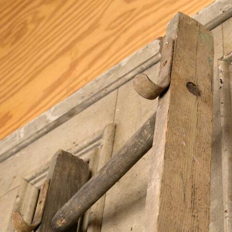 #49990 Antique 7 Rung Wood Ladder image 4