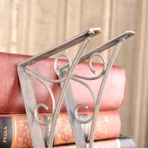 #49994 Set of Two Small Metal Shelf Brackets image 4