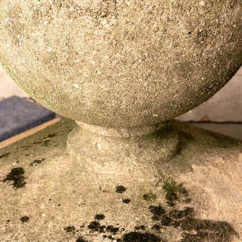 #50006 Salvaged Vintage Cast Concrete Garden Finial image 4