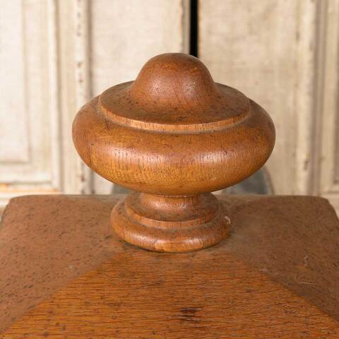 #50008 Antique Oak Staircase Newel Post Finial image 3