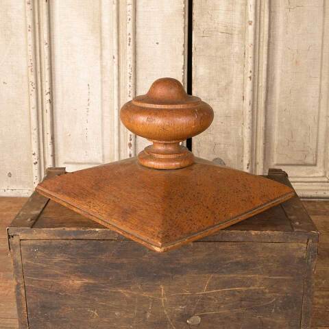 #50008 Antique Oak Staircase Newel Post Finial image 6