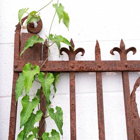#50010 Antique Large Wrought Iron Driveway Gate image 3