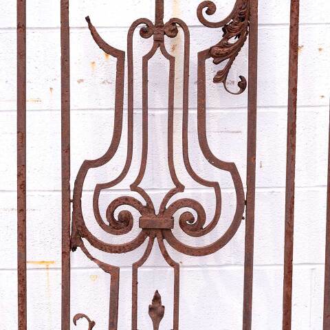 #50010 Antique Large Wrought Iron Driveway Gate image 7