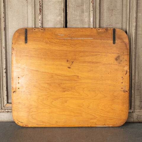 #50048 Salvaged Vintage Wood School Desk Top image 5