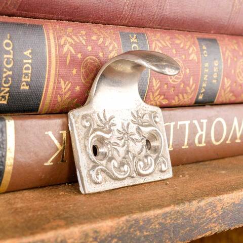 #50051 Reproduction Ornate Nickel Window Sash Lift image 4