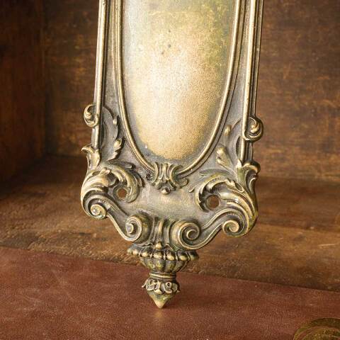 #50054 Antique Cast Brass Corbin Door Push Plate image 4