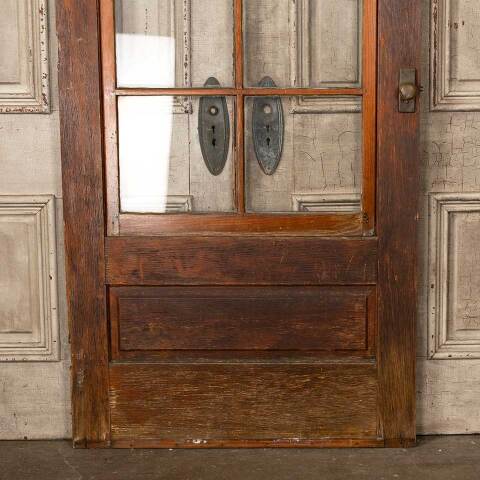 #50069 36x81 Antique 9 Lite Pine Wood Storm Door image 7