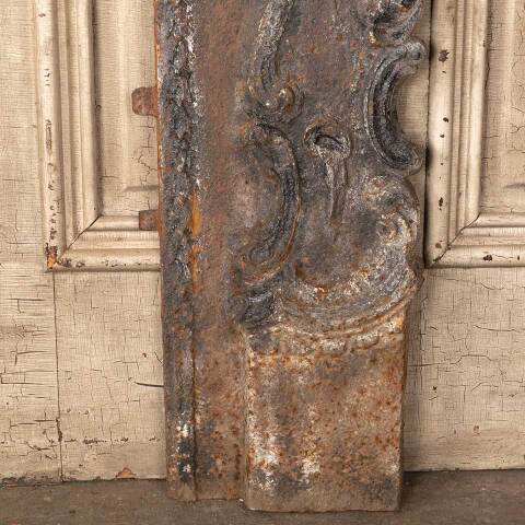 #50097 Antique Ornate Cast Iron Fireplace Surround image 8