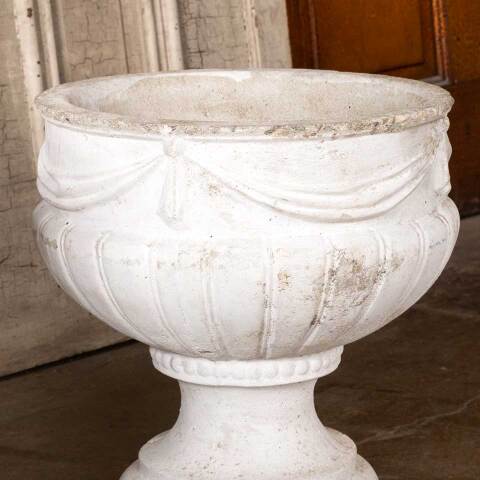 #50160 Vintage Cast Concrete Garden Urn Planters image 4