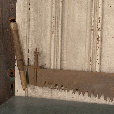 #50231 Antique 2 Man Lumberjack Crosscut Saw image 4