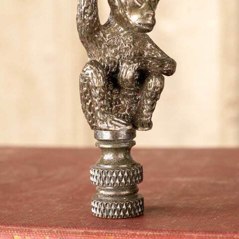 #50248 Solid Brass Monkey Lamp Finial Hardware image 3