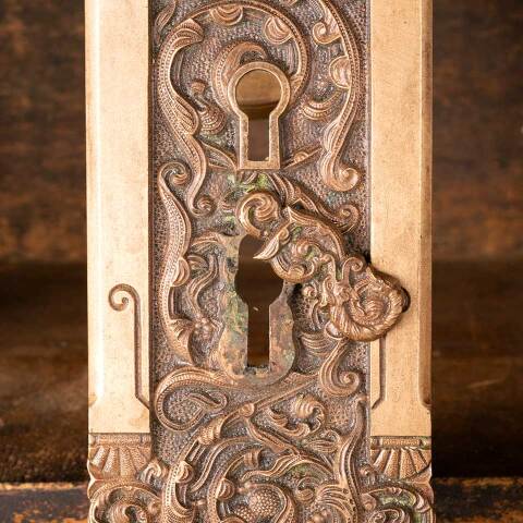 #50274 Antique Bronze Entry Door Hardware Set image 4